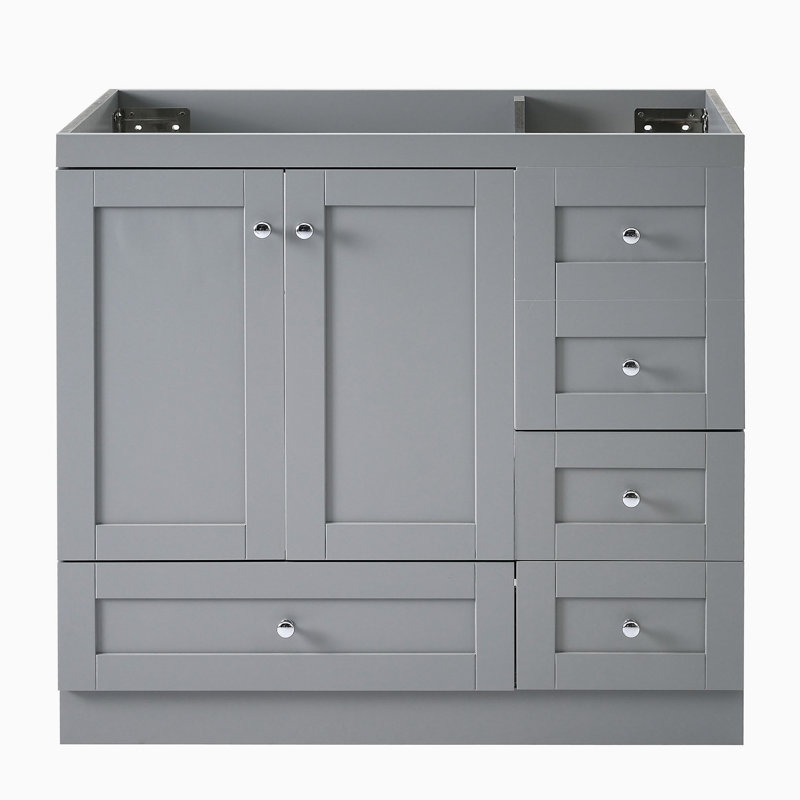 Base de meuble-lavabo simple 35,00 po seulement, Gris