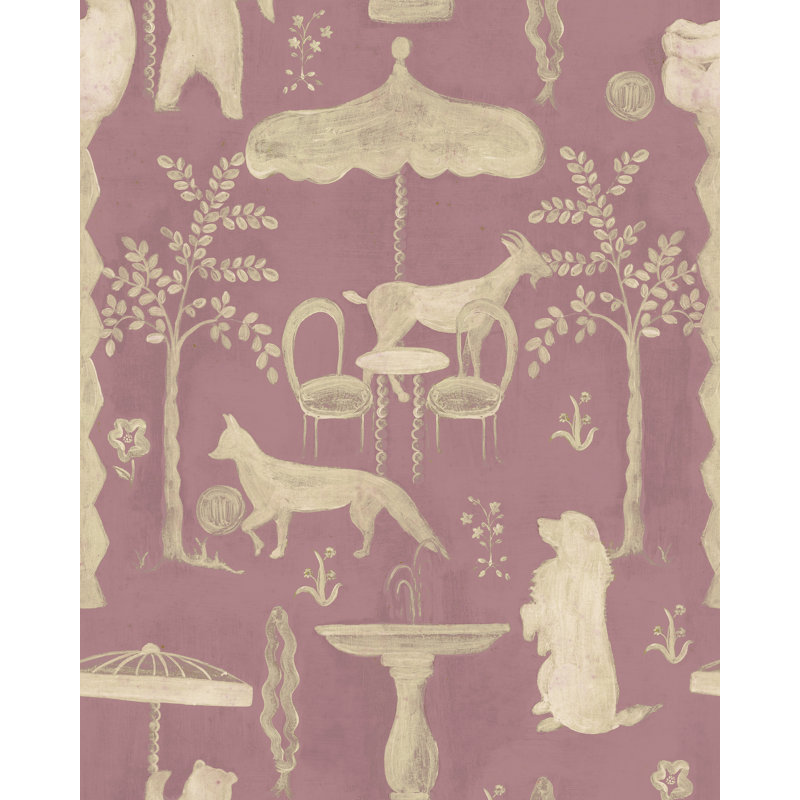 THE HIDDEN REALM Dusk Wallpaper, Dusty Pink/Taupe