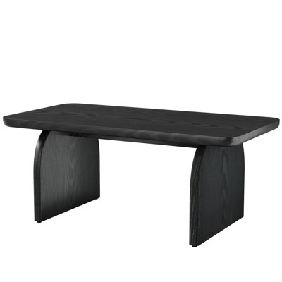 Wolbach 47-Inch Farmhouse Wood Coffee Table, Rectangle Center Table for Living Room