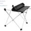 Table de camping avec plateau en aluminium et table pliante facile à transporter-128879586
