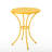 Yellow Iron Outdoor Bistro Furniture - 3 Piece Kd Metal Pc In Tough For-217067845