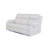 White Reclining Sofa featuring LED Lights