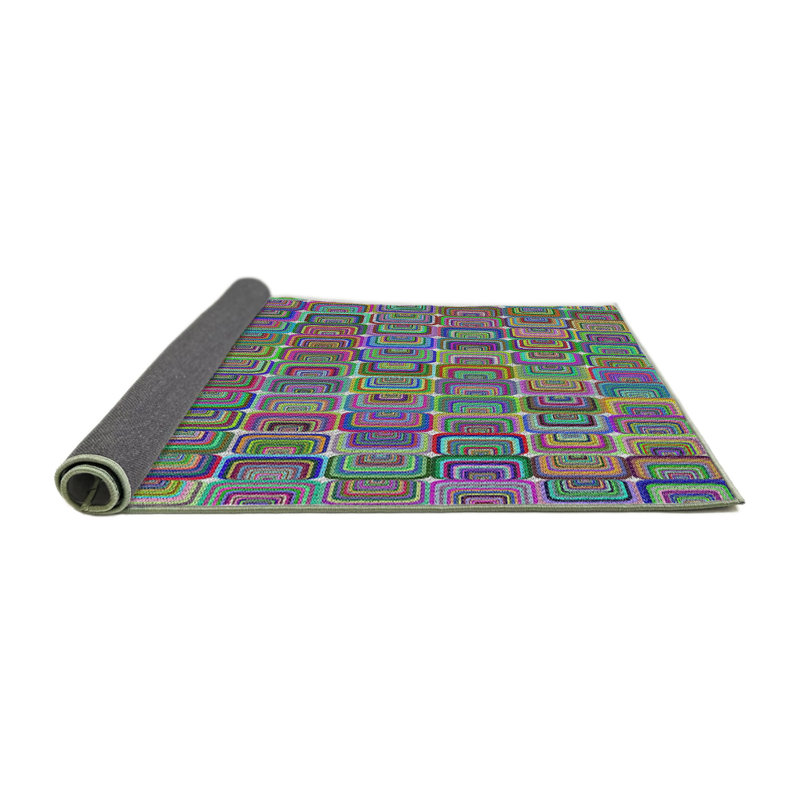Vert Non disponible Rettig/bleu/rose Tapis décoratif, Rond 7 pi