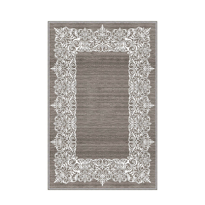Tapis d'entrée élégant | 100% polyester, hauteur des poils de 0,4 pouce | Pois antibactérien et antidérapant en feutre de PVC | Lavable à la machine, conception tissée durable | Parfait pour les vestibules et les espaces de vie