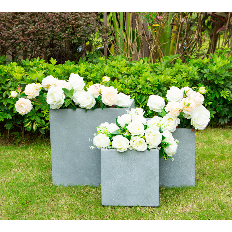 Jakelyn Pot Planter, Slate Gray