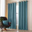 Nalaiyah Velvet Chenille Eyelet Curtains-1315062716-1315062691
