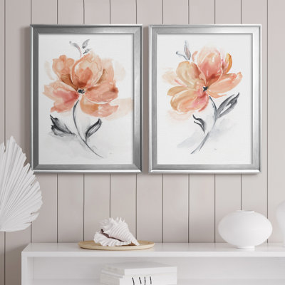 «Soft Sensation I», ensemble de 2 peintures sur toiles