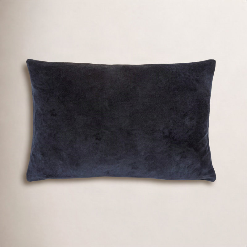 Harpswell Catana Cotton Lumbar Rectangular Pillow, 13" x 20", Purple, Down