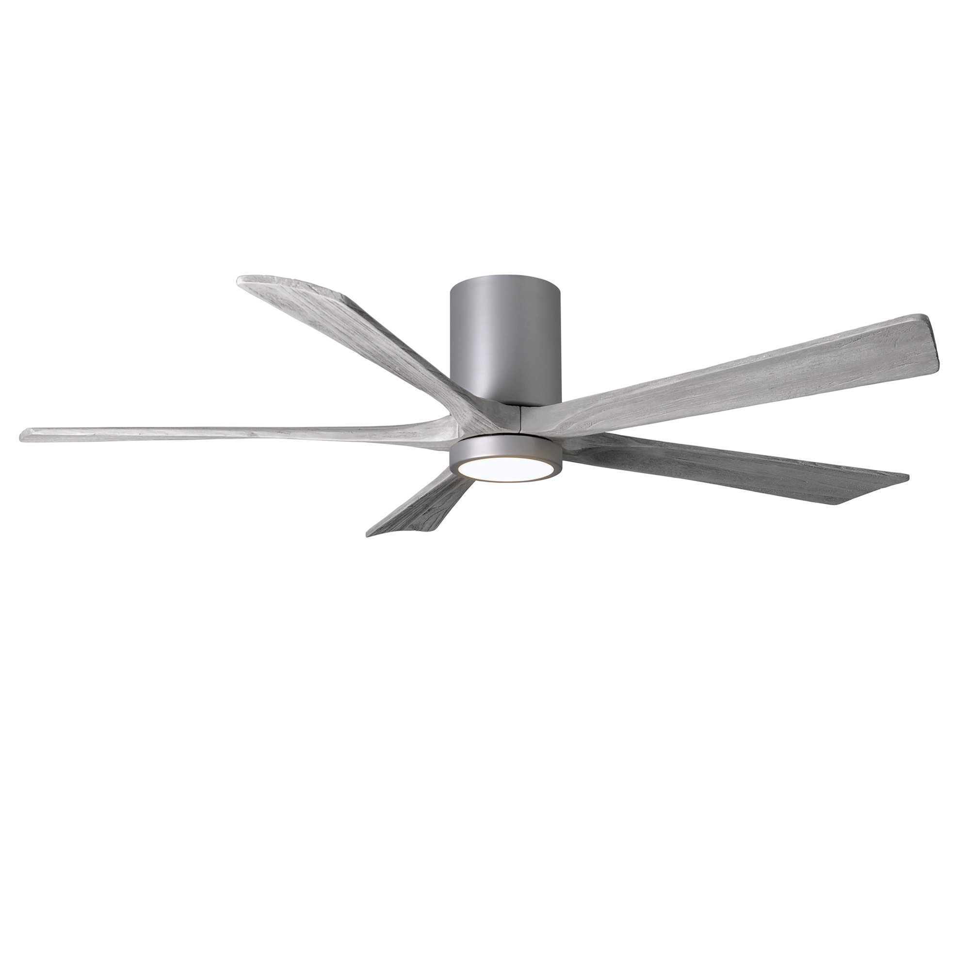Irene 5 - Blade LED Ceiling Fan with Light Kit Included, 60", Barn Wood Tone, Brushed Nickel