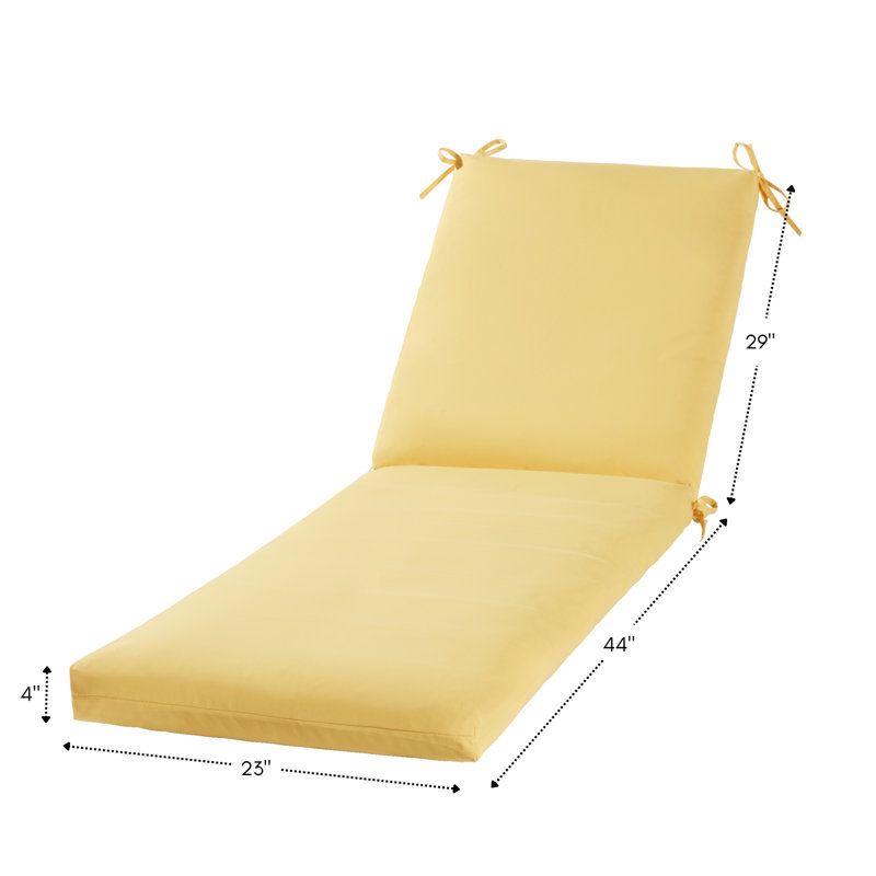 Outdoor Chaise Lounge Chair Cushion, Sunbeam