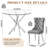 36" Round Glass Dining Set, Modern Velvet Upholstered Chairs with Cross Stainless Steel Base-1343299957-1343299962-1343299959