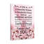 Mom Message Lucky And Proud Mother - Wrapped Canvas Print-1691160527