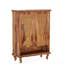 Armoire à chaussures 25,92 po en rotin naturel moderne avec range-chaussures autoportant à 5 niveaux avec portes ventilées