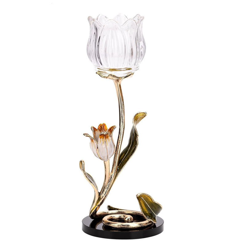 Porte-bougie en cristal