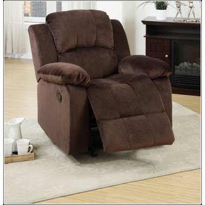 Fauteuil inclinable rembourré en suède rembourré et confortable pour une détente ultime