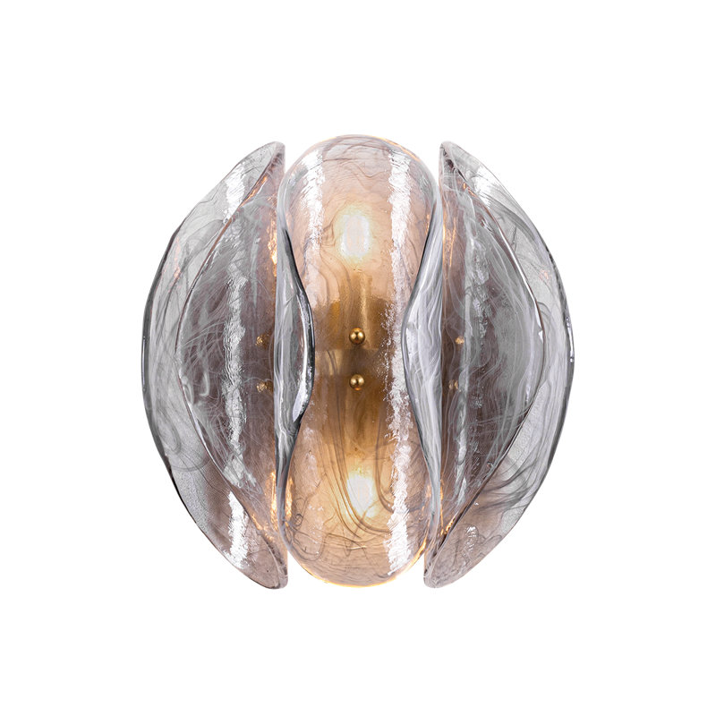 Anatase Wall Sconce in Vintage Gold Leaf