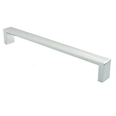 Poignée de meuble centrale carrée 8" moderne