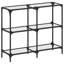 Console Table With Glass Top Steel-588766929-588766930