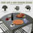 Outdoor Kitchen Island With Storage, Aluminum Kitchen Storage Island Kitchen Food Prep Table With Double Storage Rack, Freestanding Bar Center With Protective Cover Indoor Outdoor