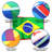Latin America 23 Countries String Flags Latino Flag Banners 32 Ft 23 Flags