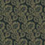 Paisley Briar - Black Gold Botanical Wallpaper