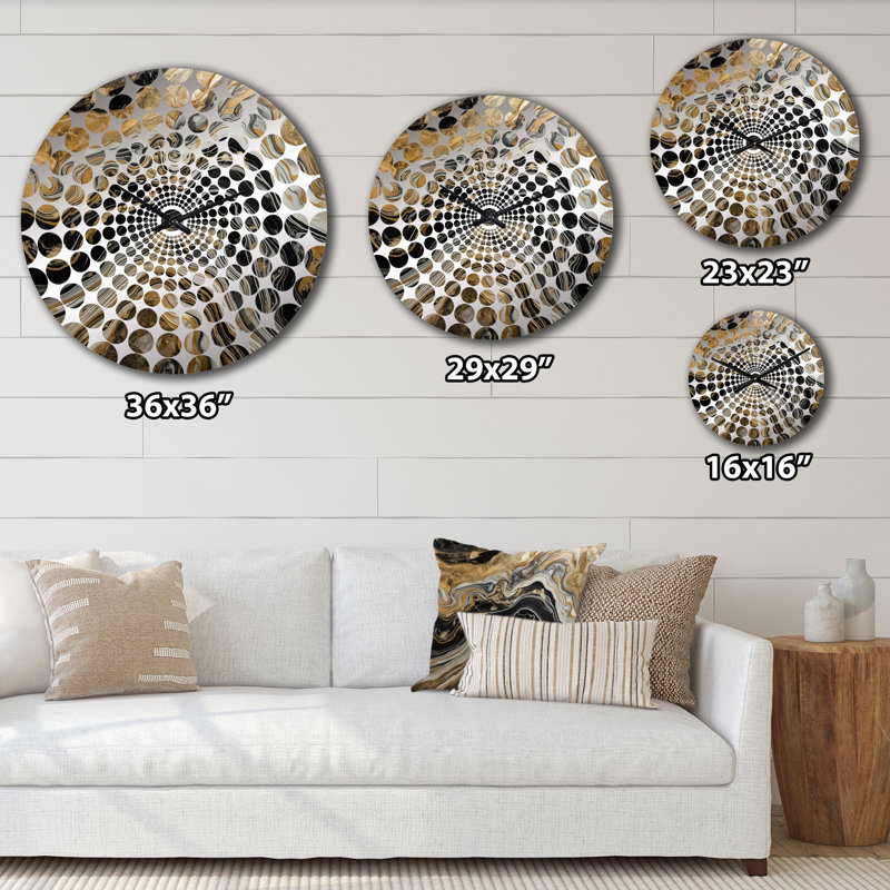 Libero - Abstract Marble Wall Clock, Extra Large