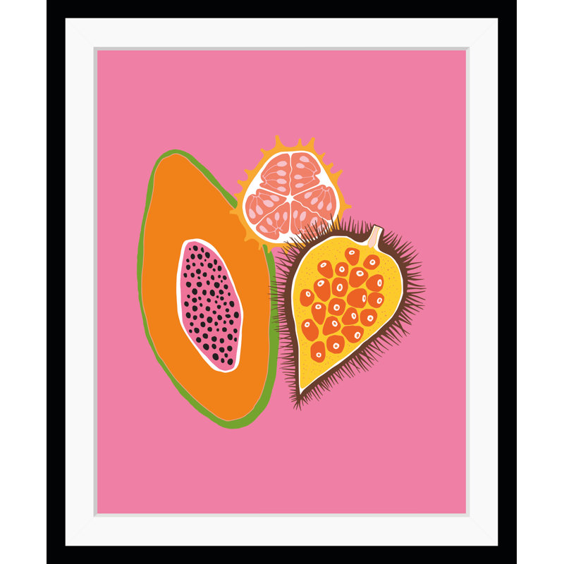 Fruits - Single Picture Frame Print, 60 cm H x 50 cm W