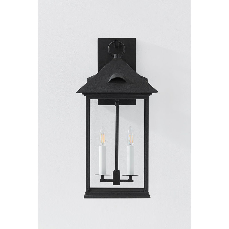 Extérieur 2 lumières Corn, H 23 po x l 11,5 po x P 11,5 po