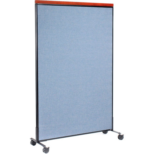 Interion Mobile Deluxe Blue Office Partition Panel | Wayfair