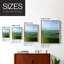 Impression encadrée Blue Ridge Fade II - bois massif-126626086