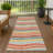 Machine Washable Indoor/Outdoor Micelotta ACN2333 Stripes Rug-948662078