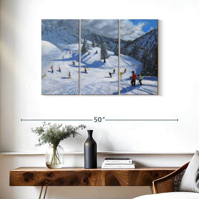 Sireci skiant à Kitzbuhel, H 24 po x l 38 po