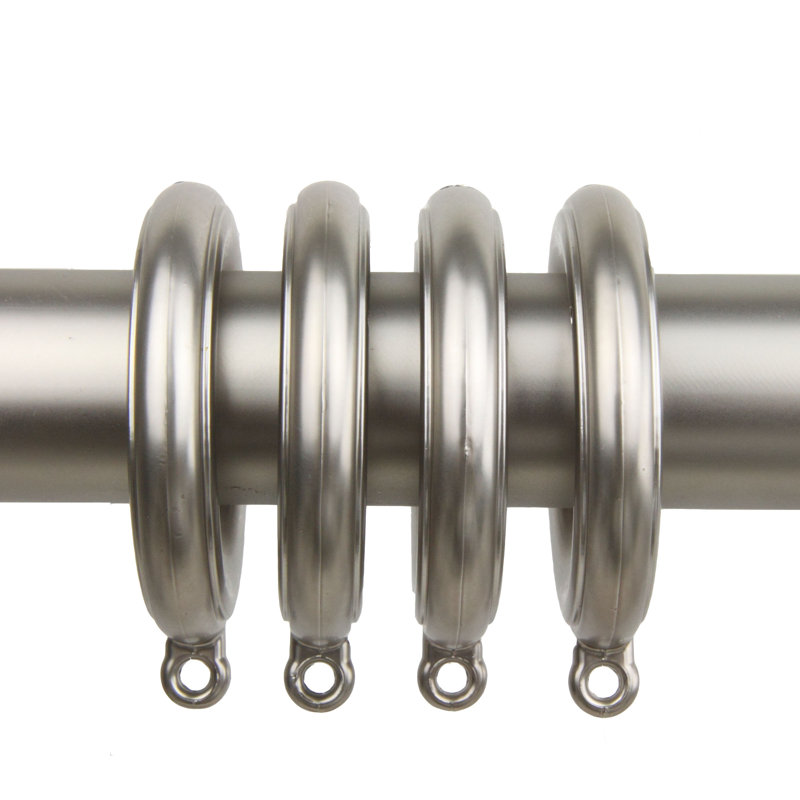 Helene Curtain Rings, Satin Nickel