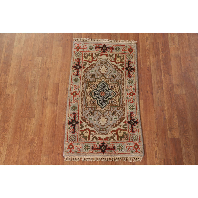 Tapis oriental gris en laine 2 x 3