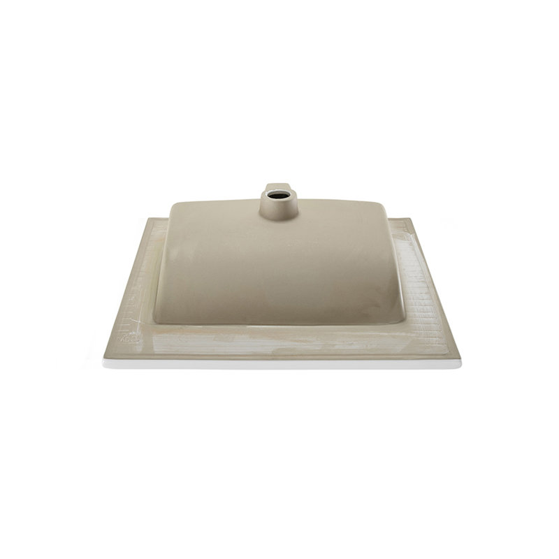 24" White Ceramic Vanity Top Sink Without Faucet Hole