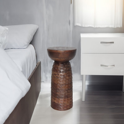 Table d'appoint Asawir, noyer