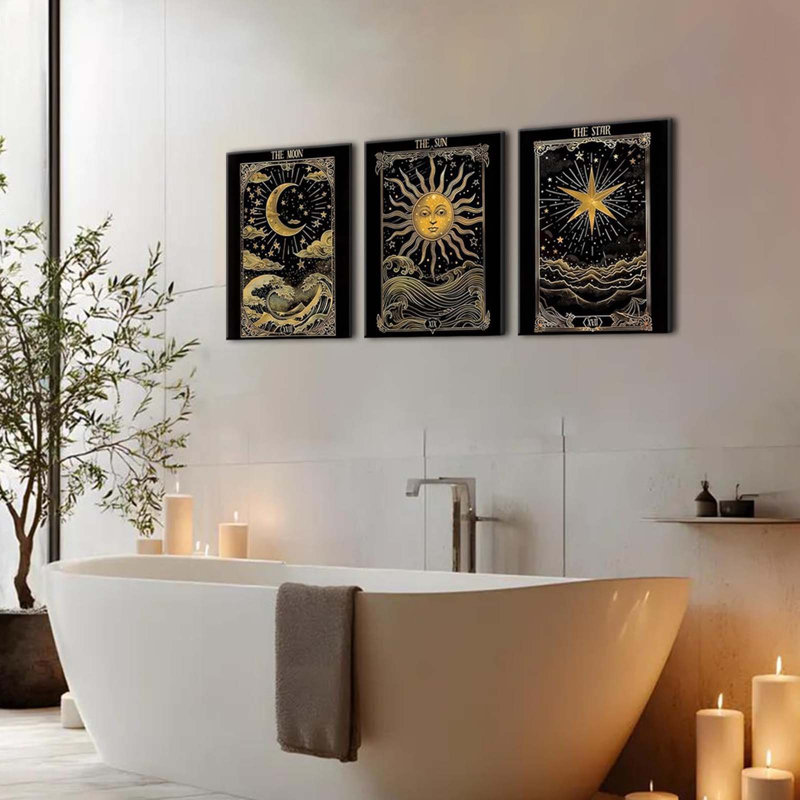 3 Piece Wrapped Canvas Print, 60 cm H x 40 cm W