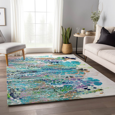 Premium Machine Washable Fayina AMF65 Mermaid 1'8" x 2'6" Rug