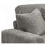 Tavia Grey Corduroy Reversible Sectional Sofa W/6 Pillows