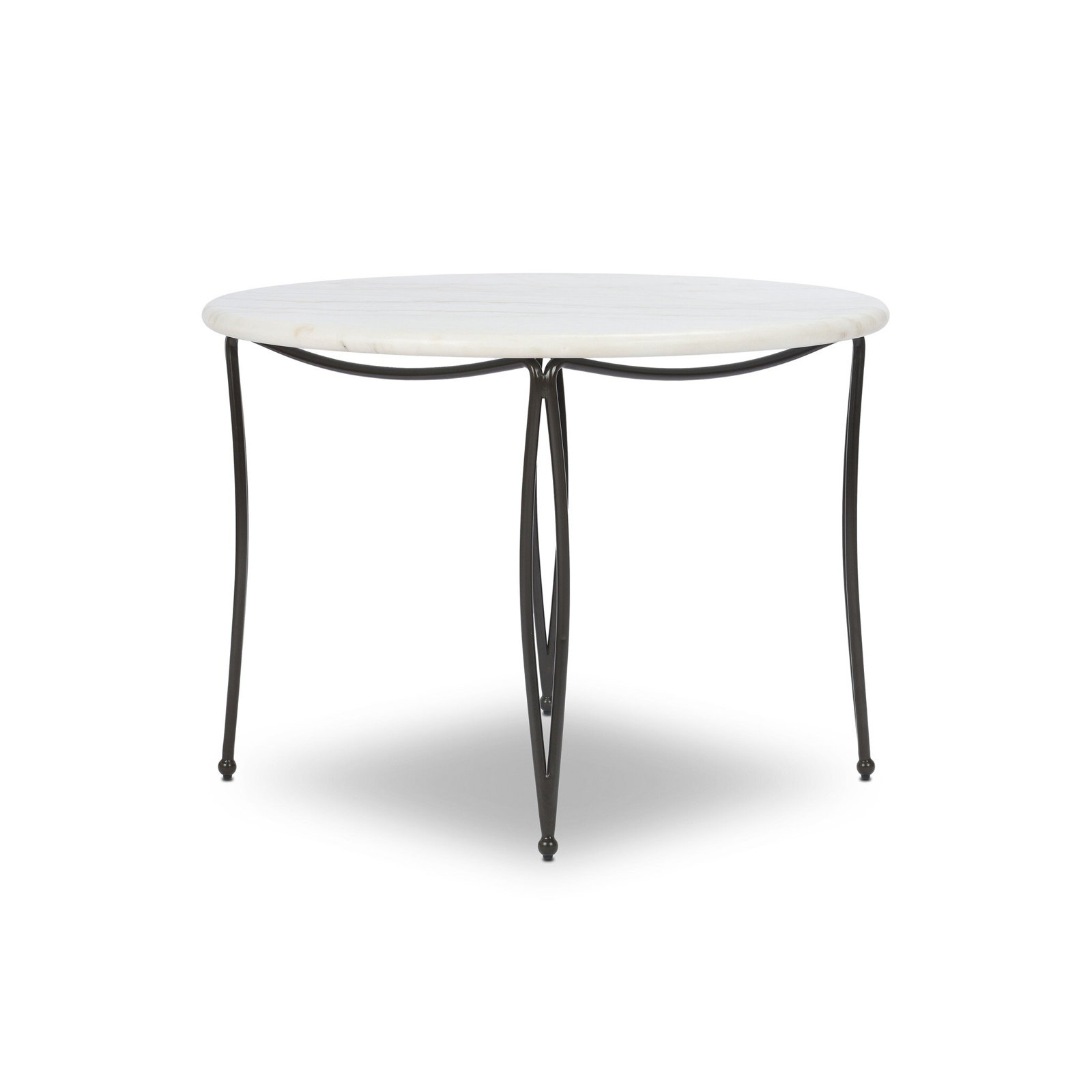 Bergen Marble Outdoor Dining Table, 30" H x 42" W x 42" D