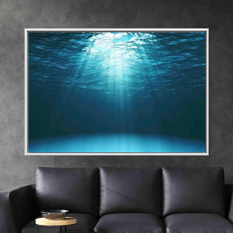 Print on Canvas, 20 cm H x 30 cm W, White Floater Framed