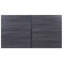 Table de salle à manger rectangulaire en chêne gris et noir, avec piètement traîneau stable pour une table durable et élégante pour toutes les occasions.