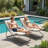 2-Pieces Outdoor Folding Lounge Chairs With Adjustable Backrest - Durable Rattan Design For Patio And Beach-183887596