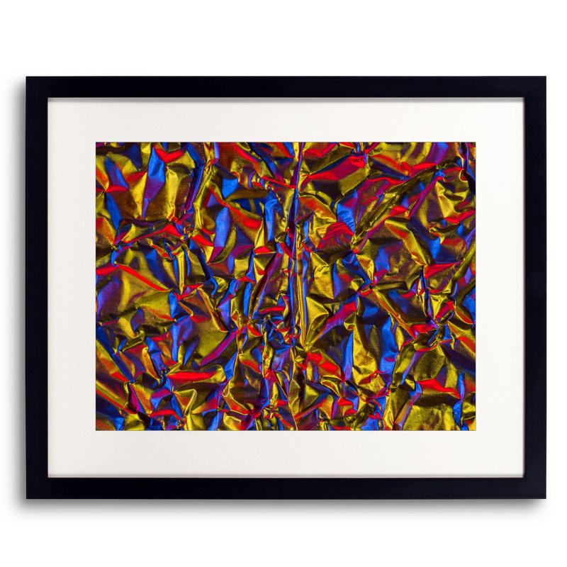 Aluminium Foil by Philippe Monthoux, Black Framed Paper, 17.2" H x 21.2" W