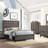 Cabrillo Grey Oak Wood Full Panel Bed