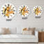 Robin des bois et fleurs d'automne - Horloge murale traditionnelle-60327030