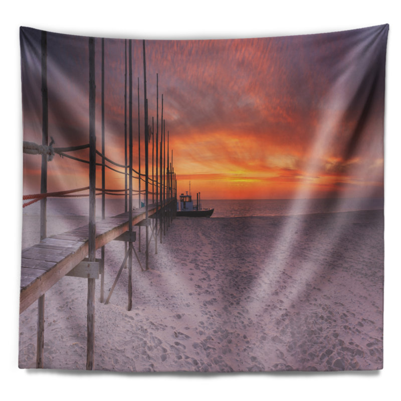 Tapisserie maritime Seaside Texel Island Seaside, H 50 po x l 60 po