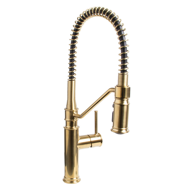 Windon Bay Pull Down Kitchen Faucet, Brushed Bronze
