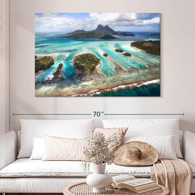 Gillard Bora Bora Lagoon, H 34 po x l 51 po