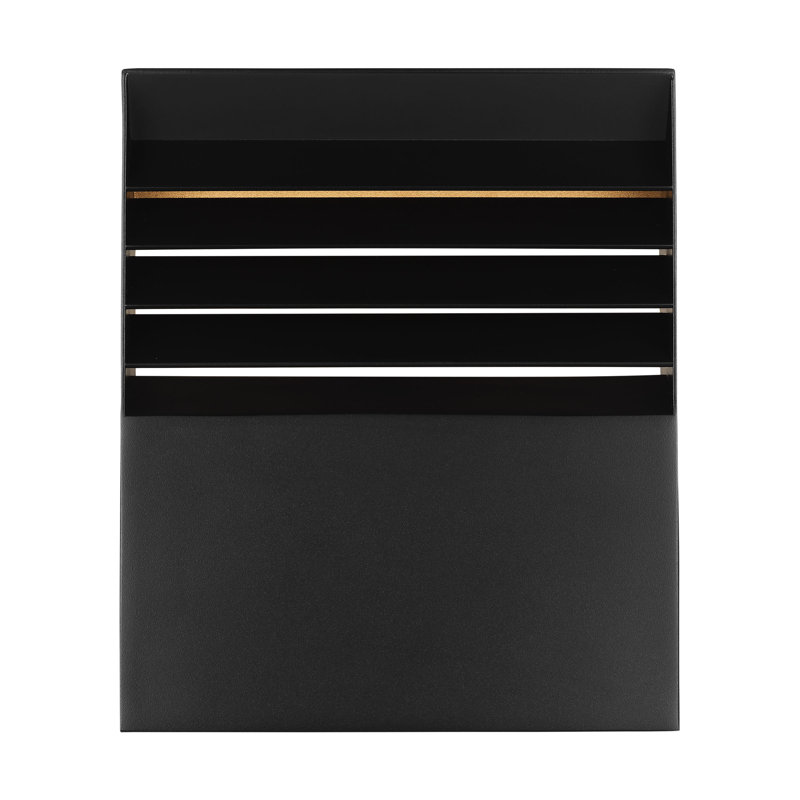 Lamel LED Outdoor Wall Lantern, 10.8" H x 4" W x 9" D